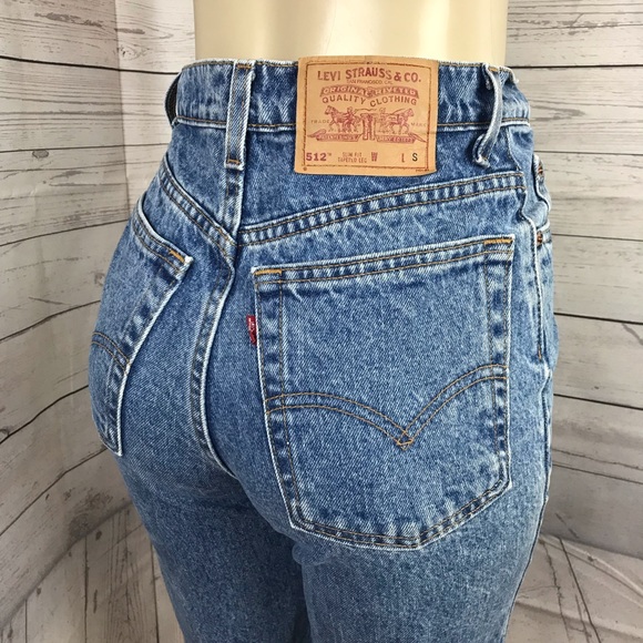 Levi's Denim - Vintage Levi’s 512 Slim Fit Tapered Leg High Waist